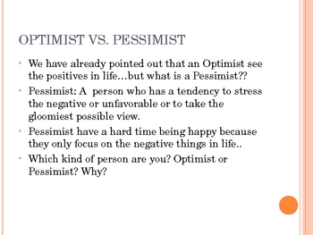 in between optimism and pessimism