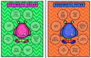 Preview of Optimistic Oscar and Pessimistic Peter Posters
