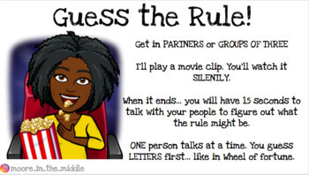 Preview of Option 2: Guess the Rule (with YouTube movie clips)