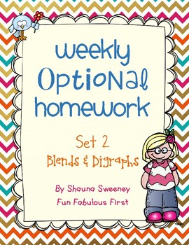 Preview of Optional Homework- Blends & Digraphs