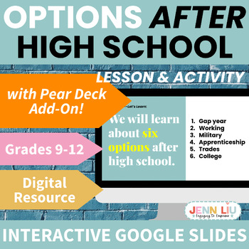 Preview of Options after High School Pear Deck - College Readiness Lesson & Activity