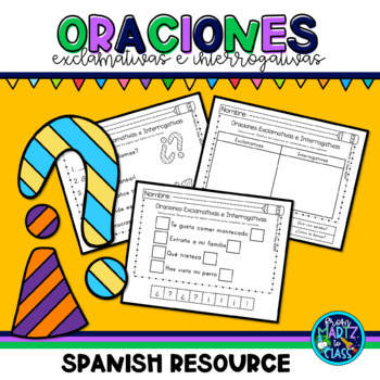 Preview of Oraciones Exclamativas e Interrogativas Exclamatory and Interrogative in Spanish