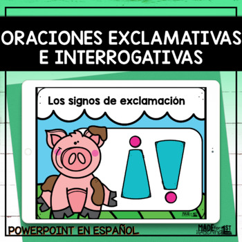 Preview of Oraciones Exclamativas e Interrogativas - Spanish PowerPoint