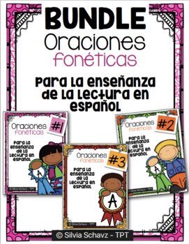 Preview of Oraciones fonéticas para enseñar a leer en español -  BUNDLE