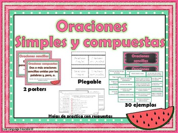 Oraciones simples y compuestas - Simple and Compound Sentences - Spanish