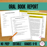 Oral Book Report Presentation / Book Talk Rubric, Instruct