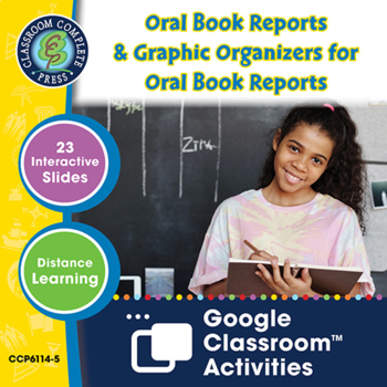 Preview of Oral Book Reports & Graphic Organizers for Oral Book Reports - Google Slides