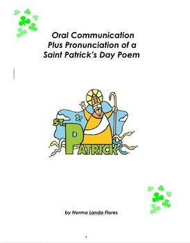 Preview of ESL Multicultural Oral Communication of a Saint Patrick's Freedom Day Poem