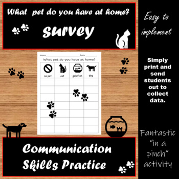 Preview of Oral Communication Skills Practice Survey 4