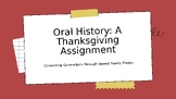 Oral History: A Thanksgiving Assignment