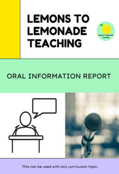 Preview of Oral Information Report Assessment