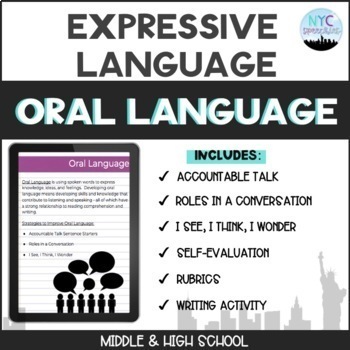 Preview of Oral Language: Conversations & Discussions 