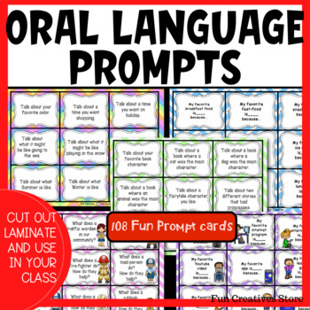 Preview of Oral Language Prompts