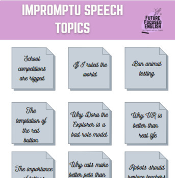 english oral speech topics