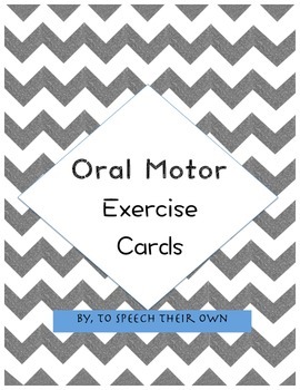 Preview of Oral Motor Exercise Cards