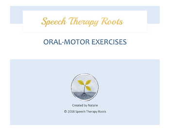 Preview of Oral-Motor Exercises in English