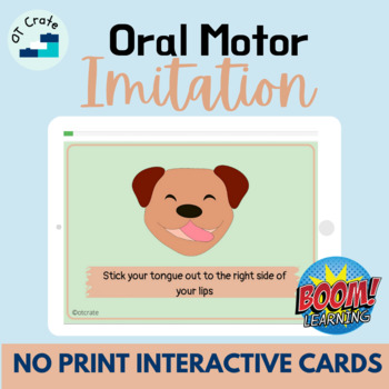 Preview of Boom Cards™ Oral Motor Imitation