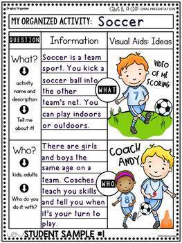 oral presentation ideas for grade 2