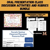 Oral Presentation Class Discussion Activities and Rubrics Bundle