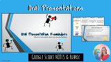 Oral Presentation Google Slides Notes & Rubric