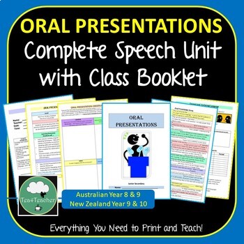 Preview of Oral Presentations Complete Speech Unit for Lower High School