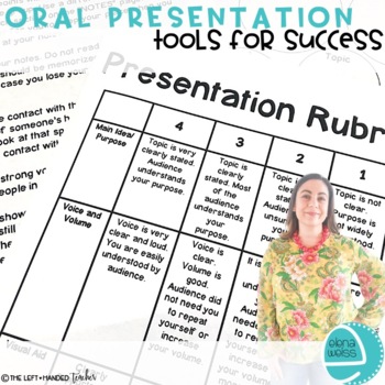 Preview of Oral Presentation Rubric and other Tools for Success