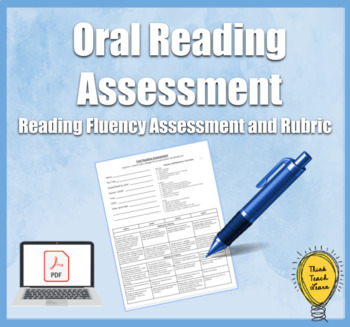 Preview of Oral Reading Assessment & Rubric for Intermediate Students