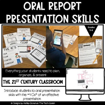 Preview of Oral Report Presentation Skills