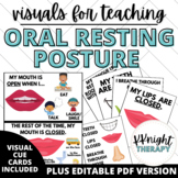 Oral Resting Posture Visuals for Speech Therapy + Editable Forms