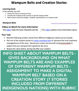 Preview of Oral Tradition, Creation Stories, Wampum Belts and Treaties - Indigenous