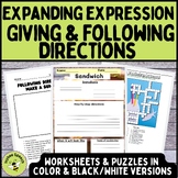 Oral and Written Expression for Details Activities with Fo