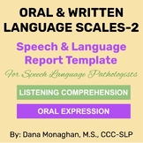Oral and Written Language Scales-2 (OWLS-2) Report Templat