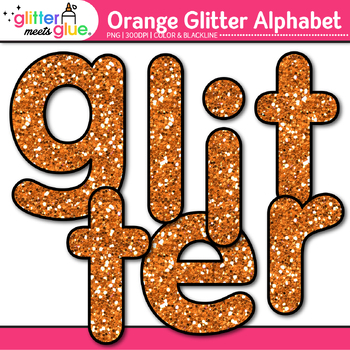 Glitter Letters Clip Art Graphic by Digital Xpress · Creative Fabrica