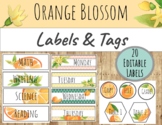 Orange Blossom Classroom Decor: EDITABLE LABELS
