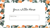 Orange Blossom Leafy Google Slides Theme 