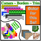 Orange Borders Trim Corners * Create Your Own Dream Classr