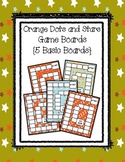 Orange Dots and Stars Game Boards