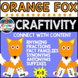 Orange Fox Writing Craft | Animals MARCH Bulletin Board Cr