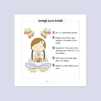 Preview of Orange Juice Breath Poster | INSTANT DOWNLOAD