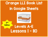 Orange LLI 2nd Edition Book List