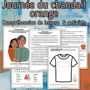 Preview of Orange Shirt Day 30th of September -La journée du chandail orange-lecture