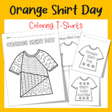 Orange Shirt Day Art Activity Colouring T-Shirts for Kinde