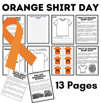 Preview of Orange Shirt Day Booklet, Lessons & Activities