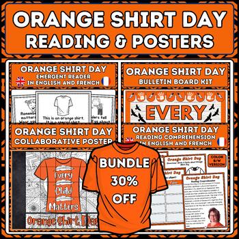 Preview of Orange Shirt Day Bundle - Poster, Reading Comprehension, Bulletin Board, Mini