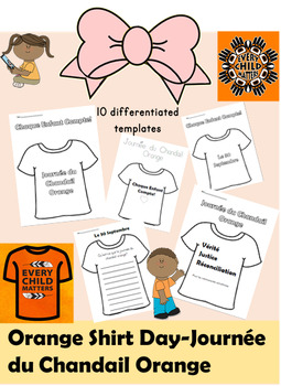 Preview of Orange Shirt Day-Journée du Chandail Orange differentiated activity templates