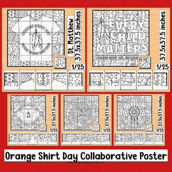 Preview of Orange Shirt Day Kindergarten Art Bulletin Board Craft Coloring Pages Activities