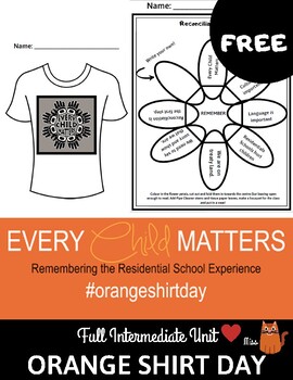 Preview of Orange Shirt Day - Reconciliation First Nations Canada - Residential Schools