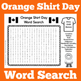 Orange Shirt Day Worksheet | Word Search Activity 1st 2nd 