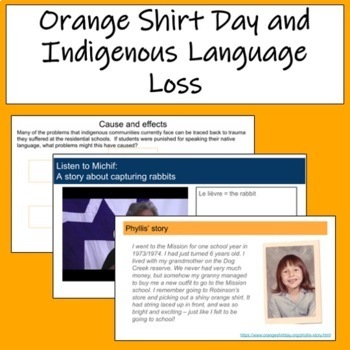 Preview of Orange Shirt Day and Indigenous Language Loss