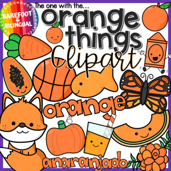 Preview of Orange Things Clipart - Color Orange Clipart